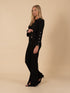 "Addison" Faux Pearl Cropped Zip-up Jacket